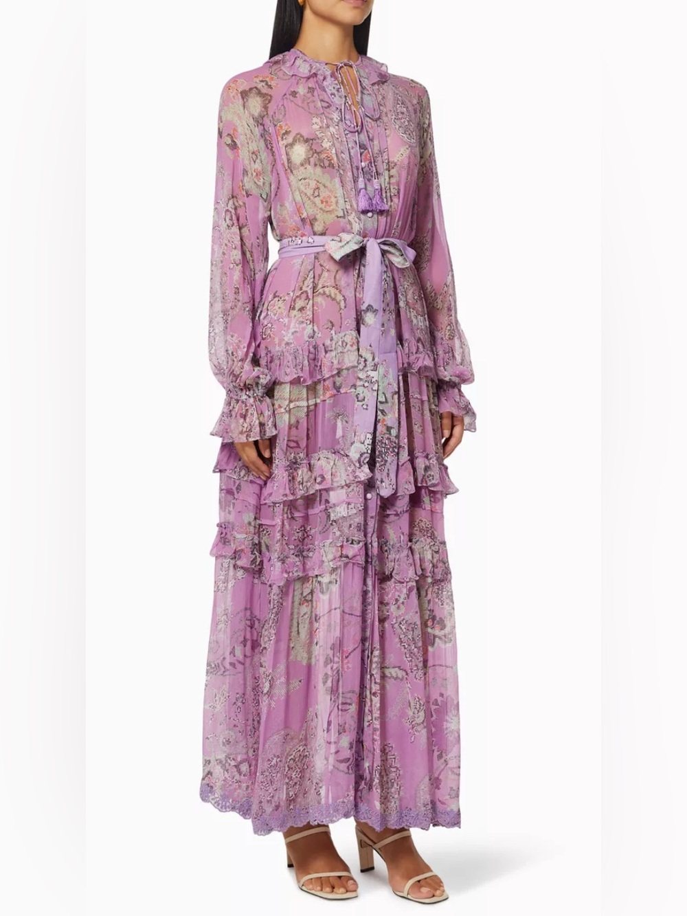 Hemant and Nandita Mavi kaftan maxi dress orchid - Picture 2 of 4